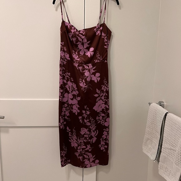 NWT Reformation Oaklie Silk Dress - Picture 2 of 11
